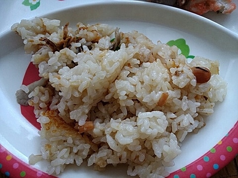 帆立と舞茸の炊き込みご飯